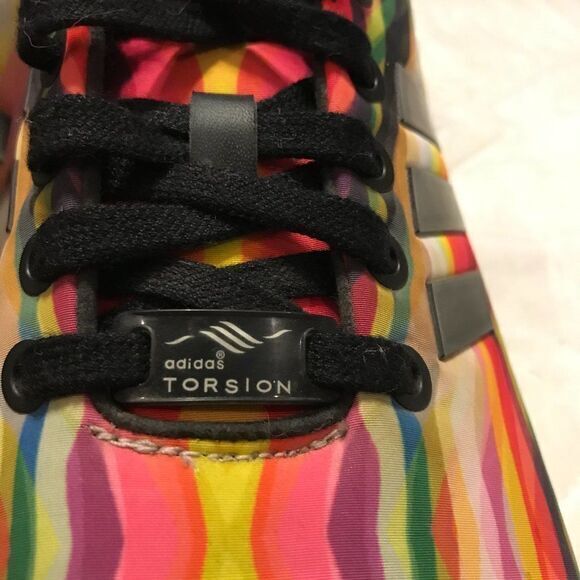 Adidas Women’s Torsion ZX Flux Running Shoes Multicolor Striped size 8 - Picture 3 of 9